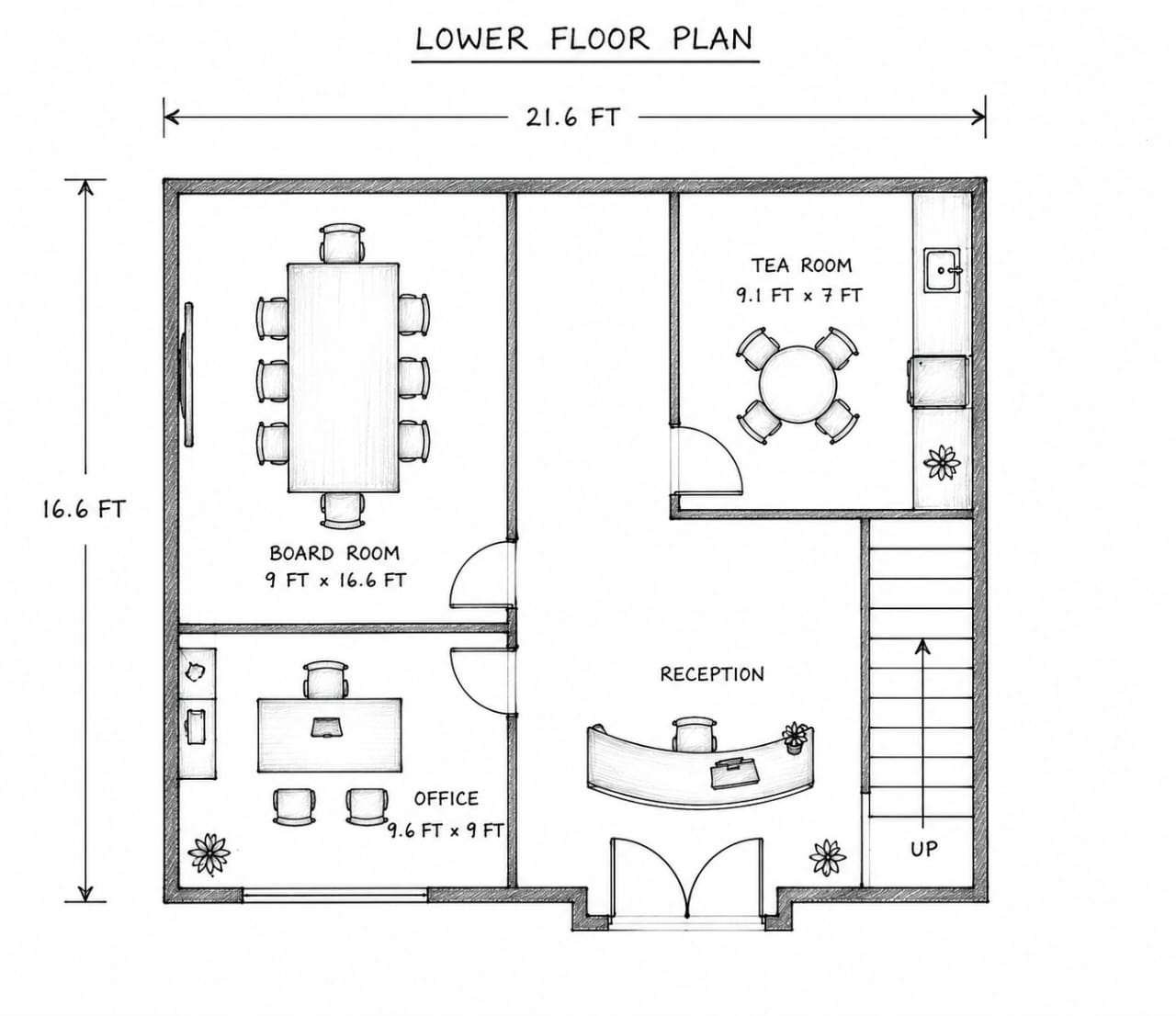 Small Office 3D Plan gallery image 2 by FAB INTERIORS Nairobi